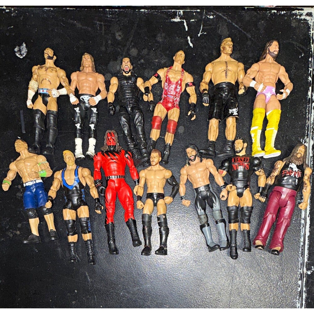 WWE Mixed Lot Wrestling Action Figures Kane 13 Pack Loose Unboxed